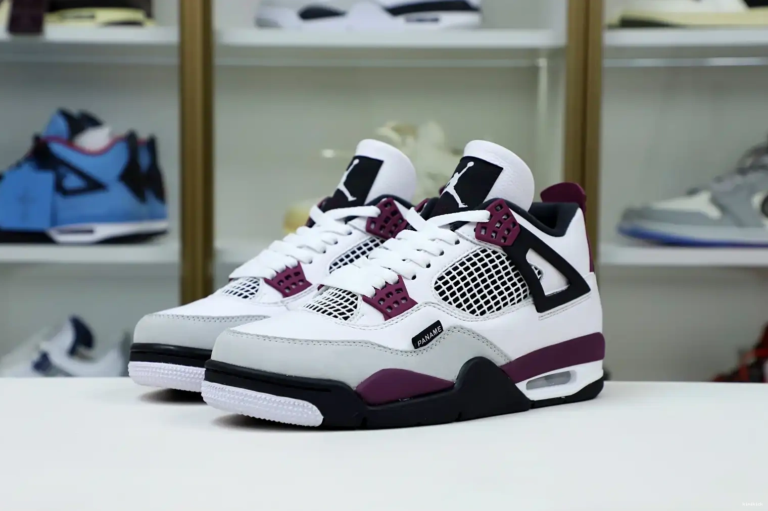 X AIR JORDAN PARIS JORDAN SAINT-GERMAIN Kimikick AIR RETRO 4 'BORDEAUX' 0611